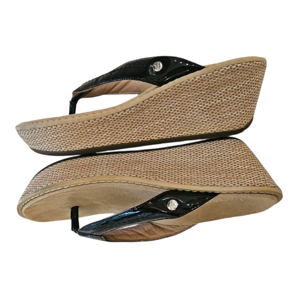Vionic Grenada Women's Black and Tan Sandals Size 7 LIKE NEW NO BOX - Picture 3 of 8